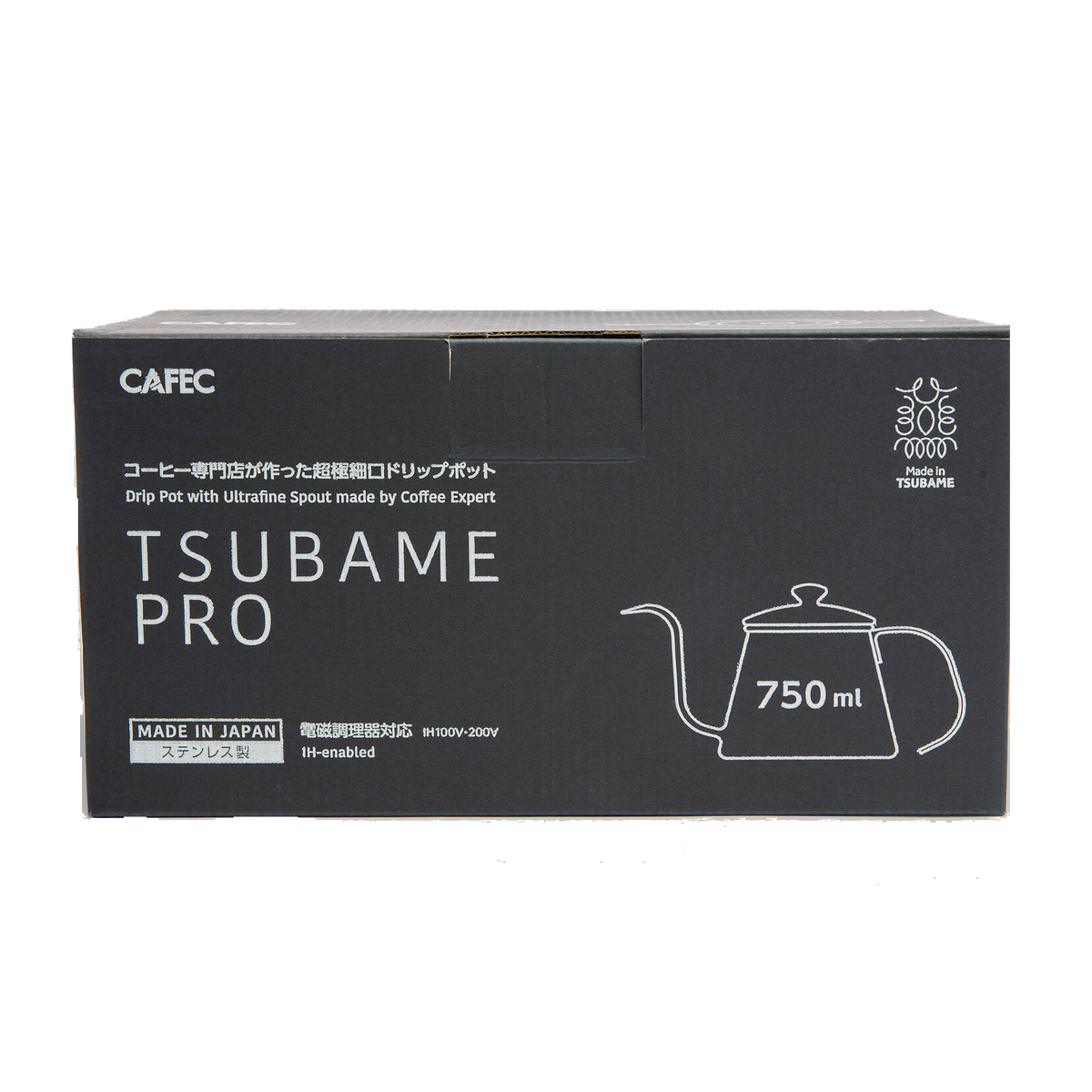CAFEC - Tsubame PRO Stainless Steel Pour Over Kettle 750ml | Six 