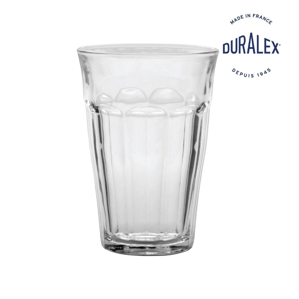Duralex Pack 6 Gobelets Prisme 50 Cl – Verre Trempé Transparent Ultra-Résistant – Design Facetté Iconique
