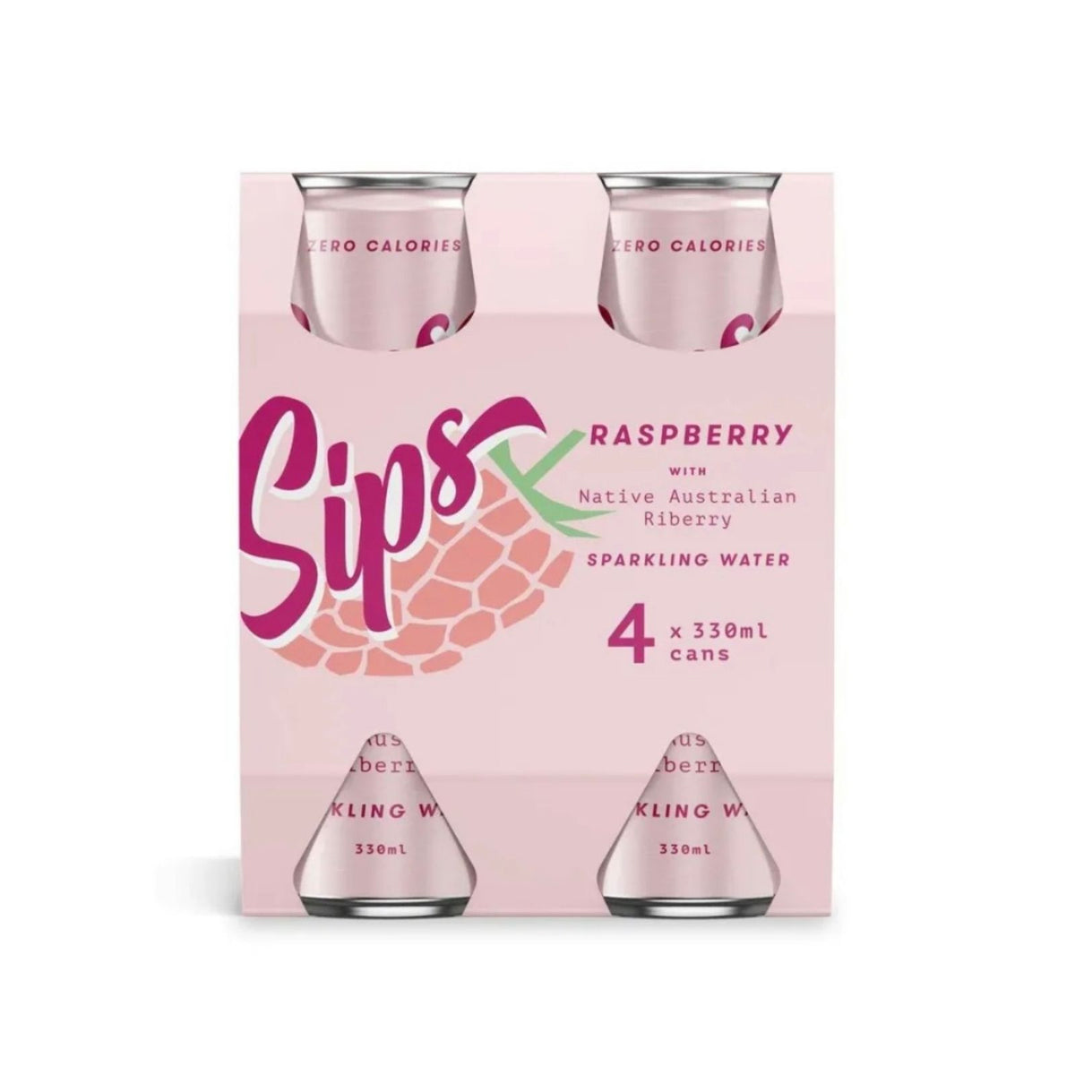 Pops Sip Raspberry Sips - Sparkling Raspberry with Native Australian Riberry | Six Eleven