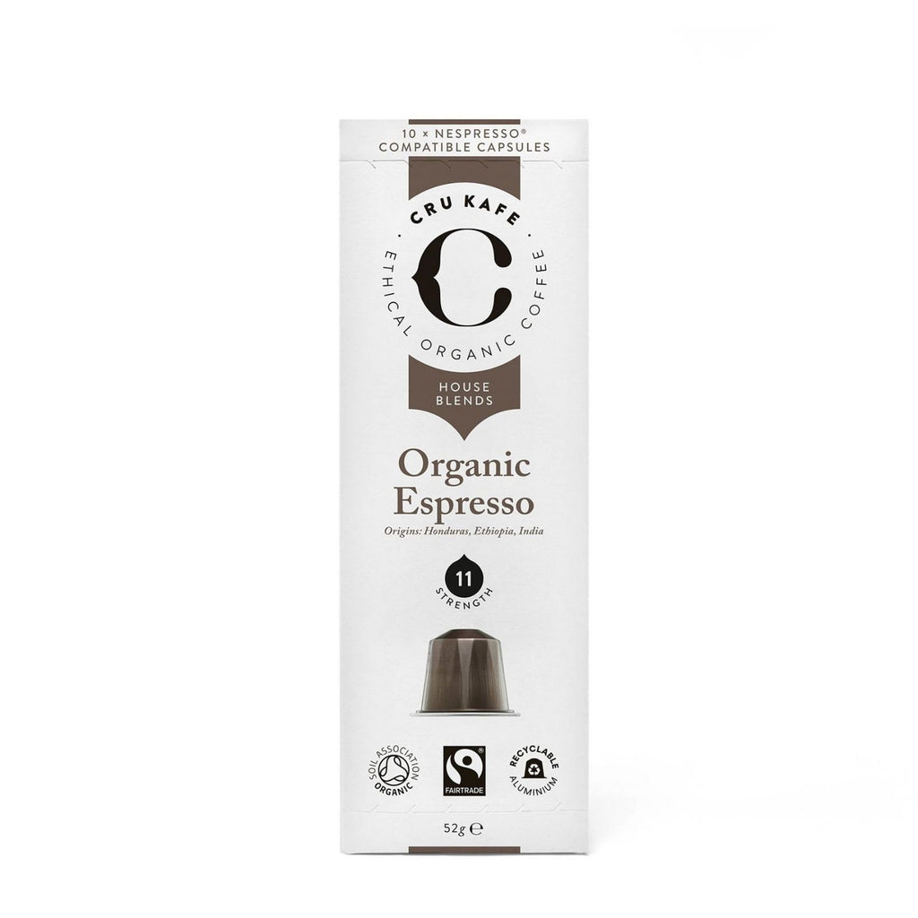 CRU Kafe - Organic Espresso Coffee Capsules