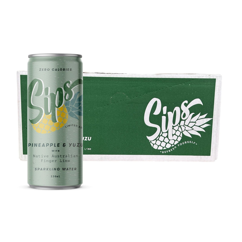 Sips - Sparkling Pineapple & Yuzu with Native Australian Finger Lime