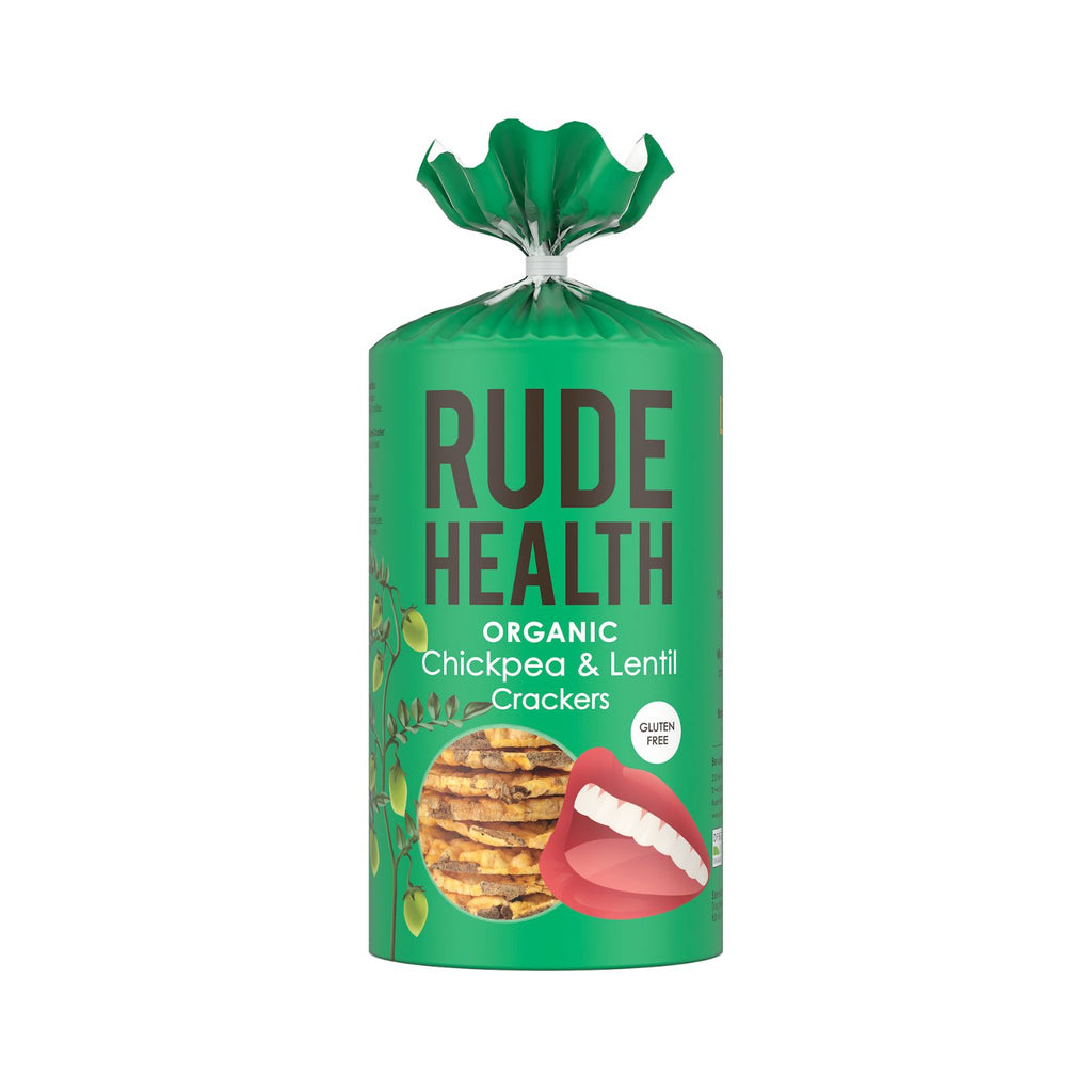Rude Health - Organic Chickpea & Lentil Crackers