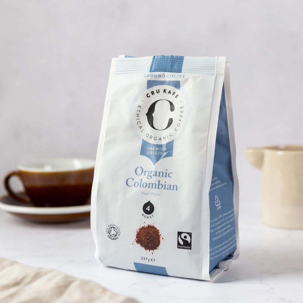 CRU Kafe - Organic Colombian Coffee Grounds